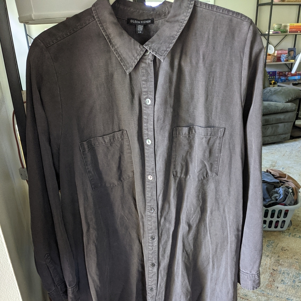 Eileen Fisher gray dress